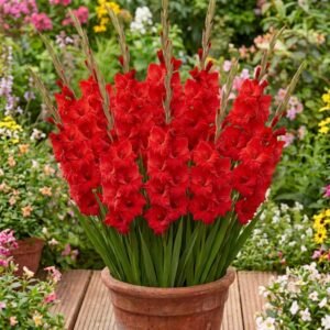 Red Gladiolus Bulbs | Red Gladiolus Flower